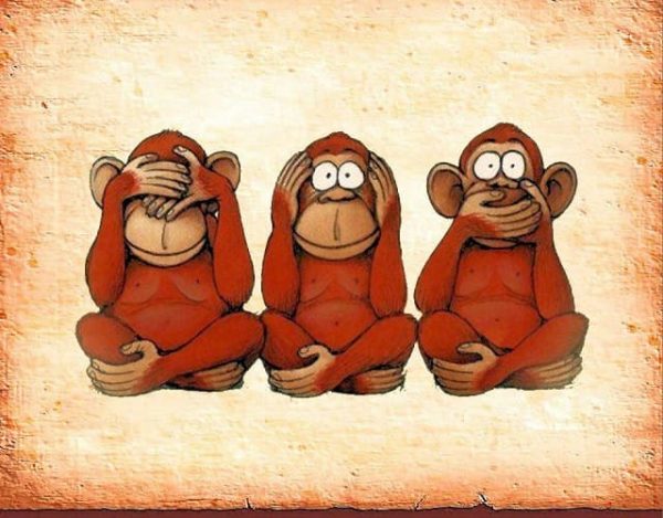 Enseñanzas de los tres monos sabios